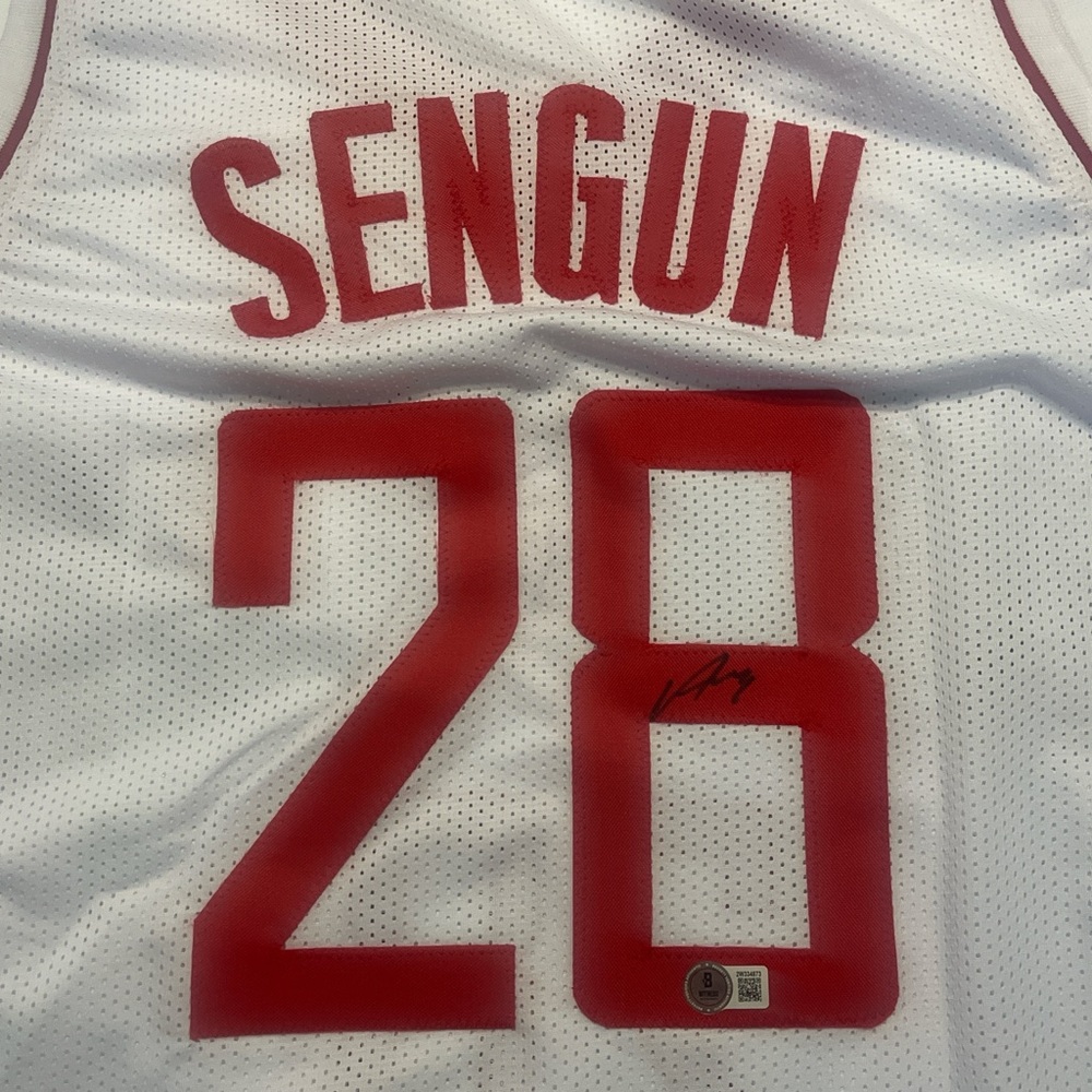 Signed authenticated NBA all star Alperen Sengun Rockets jersey